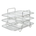 thumbnail image 3 of Rack deshidratador, 304 acero inoxidable apilable freidante desmontable barra de espacio ahorro de espacio para cocina, 3 of 7