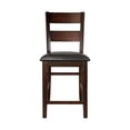 thumbnail image 6 of Transitional Cherry Finish 6pc Counter Height Dining Set Table with Extension Leaf Bench 4 High Chairs Classic Style, 6 of 7
