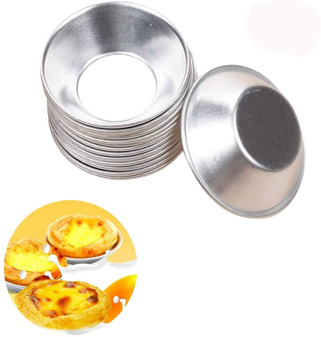 OBTANIM 20-Piece Stainless Steel Mini Tart Pans – 3 Inch Baking Molds For Pies, Tarts, Quiches & Desserts - View #10