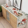 thumbnail image 4 of Red Mushrooms Table Runner - 72 Inch Long, Kitchen Dining Table Runner Dresser Scarves, Eucalyptus Leaves Summer Botanical Rustic Farmhouse Decor for Coffee Tables Wedding Party Banquet, 4 of 8