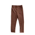 thumbnail image 4 of KAUOD Toddler Girls Ribbed Leggings Ankle Length Stretchy Thermal Tights Pants Kids Plain Warm Soft Opaque Tights Leggings, 4 of 4