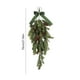 thumbnail image 3 of Corona navideña invertida - 70 cm / 27,6 pulgadas, decoración colgante de pared de ratán, decoración navideña para puerta de entrada interior con follaje verde de PVC, 3 of 6