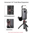 thumbnail image 5 of Amdohai C-ONE X2 Aluminum Alloy Protective Cage Case Action Camera Rig with Cold Shoe Mount Universal 1/4-inch Thread Magnetic Action Camera Mount Replacement for ONE X2, 5 of 5