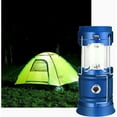 thumbnail image 1 of Linterna LED recargable solar/USB, potente lámpara de camping, linterna de jardín portátil de 2 modos, iluminación colgante de antorcha de 360° con impermeable para, 1 of 5