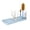 Blue, variant on Multifunctional Cup Cleaning & Drying Rack Set with Brush Kit – Space-Saving Sink Organizer for Baby Bottles, Tumblers, and Glassware