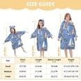 thumbnail image 3 of joogoo Wearable Blanket Hoodie for Sailboats Blue Oversized Sherpa Hooded 3-14 YR M, 3 of 7