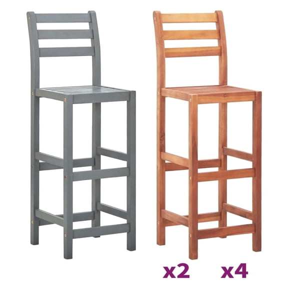vidaXL Bar Stool Bar Seat Counter Height Stool for Kitchen Pub Solid Wood