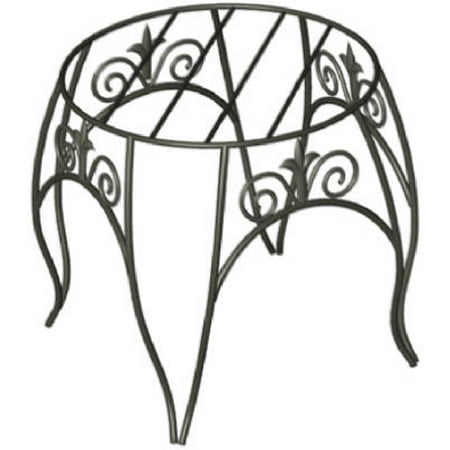 Wrought Iron Plant Stand - Panacea Black Plant Stand with Finial