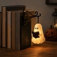 thumbnail image 4 of Library Lantern Mini Bookshelf Lamp & Ghost Bookshelf Lantern Set, 2PCS Gothic Reading Book Decorative Figurines, Vintage Book Nook Shelf Decor, Warm Glow Accent Light, 4 of 4