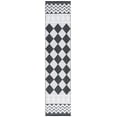 thumbnail image 2 of SAFAVIEH Augustine Comgan Geometric Runner Rug, Ivory/Black, 2' x 9', 2 of 11