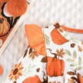 thumbnail image 6 of MUXiin Girls Halloween Dress,Toddler Girls Long Sleeve Halloween Pumpkin Print Party Dress for Autumn Festive Occasions for 9-12 Months, 6 of 6