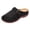 Black, variant on Women's Orthopedic Backless Sandals Beach Casual Buckles Closed Toe Arch Support Wedge Clogs Comfortable Platform Walking Mules Boho Retro Chunky Heels Dressy Slip on Slides Beige Size 7.5