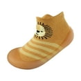 thumbnail image 4 of Mepaouo Baby Sock Shoes Infant Non Slip Walking Slippers Rubber Sole Girls Boys Crib Sneakers Yellow, 4 of 5
