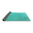 thumbnail image 2 of Ahgly Company Indoor Rectangle Oriental Turquoise Blue Industrial Area Rugs, 2' x 3', 2 of 4