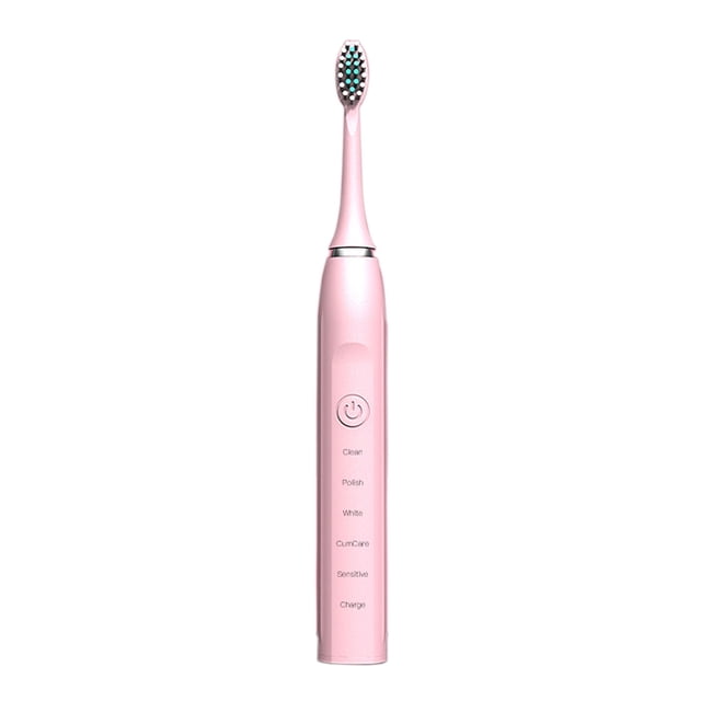 Kitchen Necessities Sonic Electric Toothbrushes for Youngster-5 Modes , Waterproof Usb Charging Rechargeable Ultrasonic Toothbrushes, 6 Replacement Brush Heads, Adults Power Toothbrush