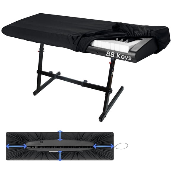 Funda antipolvo para teclado de piano, 88 teclas, para Yamaha y Casio