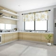 thumbnail image 3 of Christmas Golden Snowflake Texture Short Curtains for Kitchen Cafe Voile Half-Curtain for Bedroom Doorway, 3 of 5
