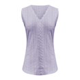 thumbnail image 5 of Women's Tank Tops Women Trendy Tops Loose Solid Color V Neck Sleeveless Shirts,Purple Women's Tanks & Camis XL, 5 of 5
