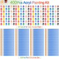thumbnail image 3 of 400 Pcs Mini Paint Acrylic Set for Adults, 12 Colors Acrylic Bulk Paint Kit with Paint Brushes for Canvas Clay Model Crafts Paint Party Favors Halloween Painting Supplies, 3 of 7