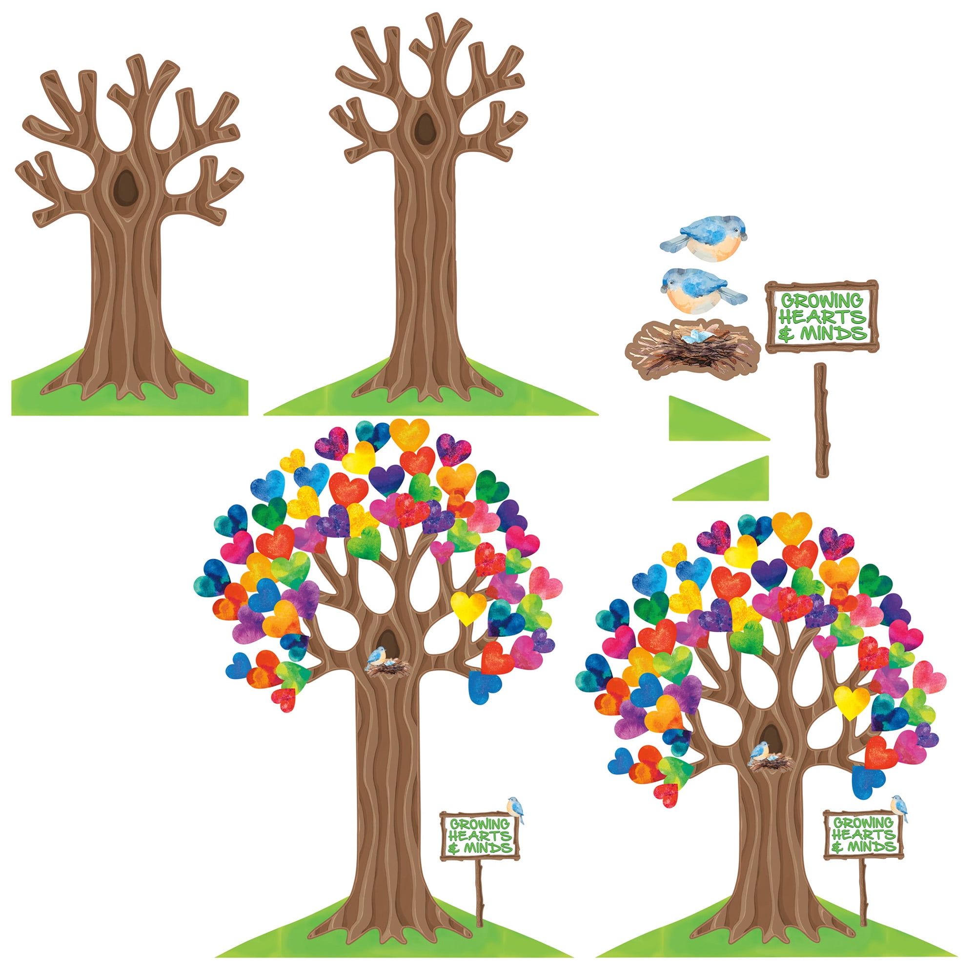 North Star Teacher Resources - Growing Hearts and Minds Bulletin Board Set