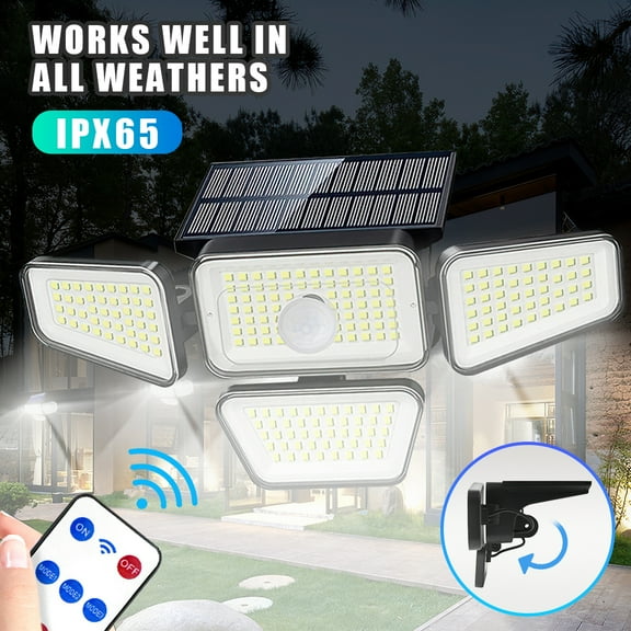 Solar Wall Light 270 LED PIR Motion Sensor Waterproof Garden Flood Lights Lamps