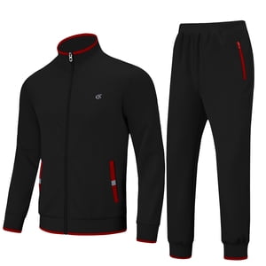Weilanxin Men's Full Zip Tracksuit Set