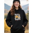 thumbnail image 4 of Funny Taco Quotes Hoodie for Men and Women, Unisex Pullover Hooded Sweatshirt, Comfortable Cotton Poly Blend, Casual Streetwear Outfit, 4 of 5