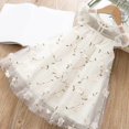 thumbnail image 2 of Yanlir Robe de Princesse Imprimée Sans Manches à la Mode pour Fille, Mignonne et Respirante, Robe de Fête, Col Rond, Tenue d'Été pour la Maison des Enfants, Chemise de Nuit et Tenue Décontractée (Blanc, 2-3 Ans), 2 of 3