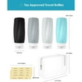 thumbnail image 5 of Morfone 4 pack Travel Bottles for Toiletries, TSA Approved Silicone Travel Toiletries, BPA Free Leak Proof Tubs Refillable Liquid with Toiletry Bag, Shampoo Travel Essentials Toiletry Bottles, 5 of 8