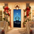 thumbnail image 4 of Djunllk Christmas Door Cover Decoration Photography Backdrop Outdoor Sign for Home Wall Indoor Outdoor Party, 78.7 x 35.4, 4 of 5
