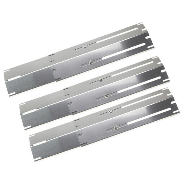 tredstone Housse de Brûleur de Gril Réglable Plaques de Chaleur Universelles pour Gril en Fer Inoxydable Plaque de Chaleur Durable Pièce de Remplacement 4 Pcs 11,75 Pouces