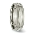 thumbnail image 3 of Titanium Grooved 6mm Mens Wedding Ring Band Size 9.5, 3 of 6