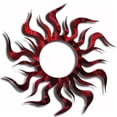 thumbnail image 3 of Sun Spiral Metal Wall Art, Steel Wall Decor, 3 of 5