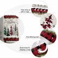 thumbnail image 6 of Christmas Tree Waterproof Fabric Shower Curtain, Red Black Plaid Xmas Snowflake Shower Curtain for Bathroom Curtains Bathtubs Hotel Washable Shower Curtains with 12 Hooks Stall 54x78in, 6 of 6