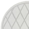 thumbnail image 4 of SAFAVIEH Machine Washable Rug Indoor/Outdoor Bermuda Collection - Bermuda Dulcibella Geometric Diamonds Indoor/Outdoor Area Rug Ivory/Light Grey, 6'7" x 6'7" Round, 4 of 6