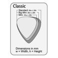 thumbnail image 2 of Púa de guitarra Gravity Picks Classic de 2.0 mm, acabado azul pulido, 2 of 2