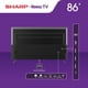 thumbnail image 3 of TV Sharp 86 Pulgadas Roku 4K Ultra HD Smart TV LED 4T-C86EL8UR, 3 of 4