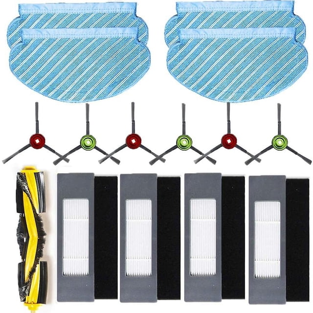 Piezas de repuesto Cepillo giratorio Cepillo lateral Filtros Almohadillas para trapeador