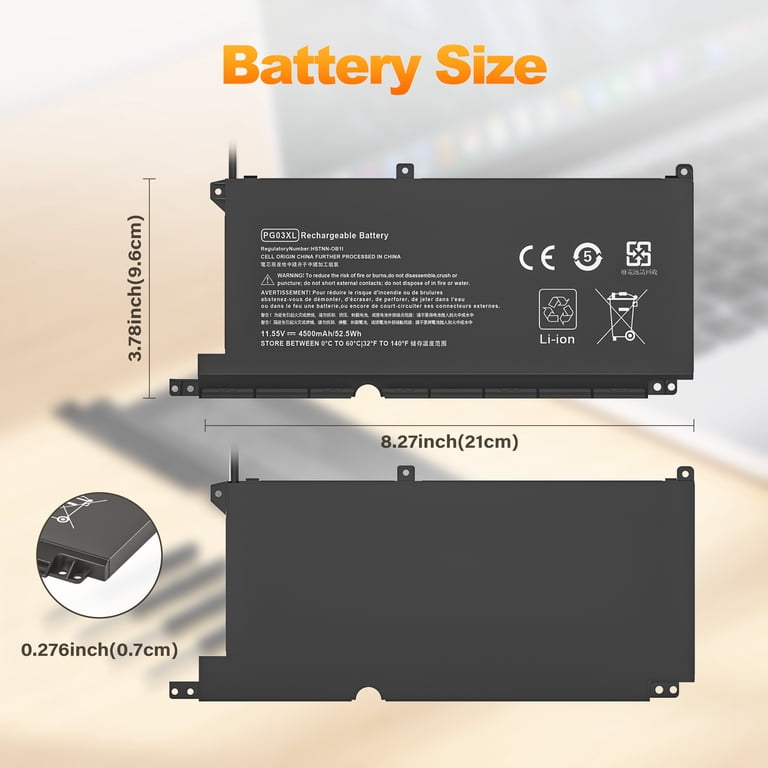 PG03XL Laptop Battery for HP Pavilion Gaming 15-DK 15-dk0020TX 15