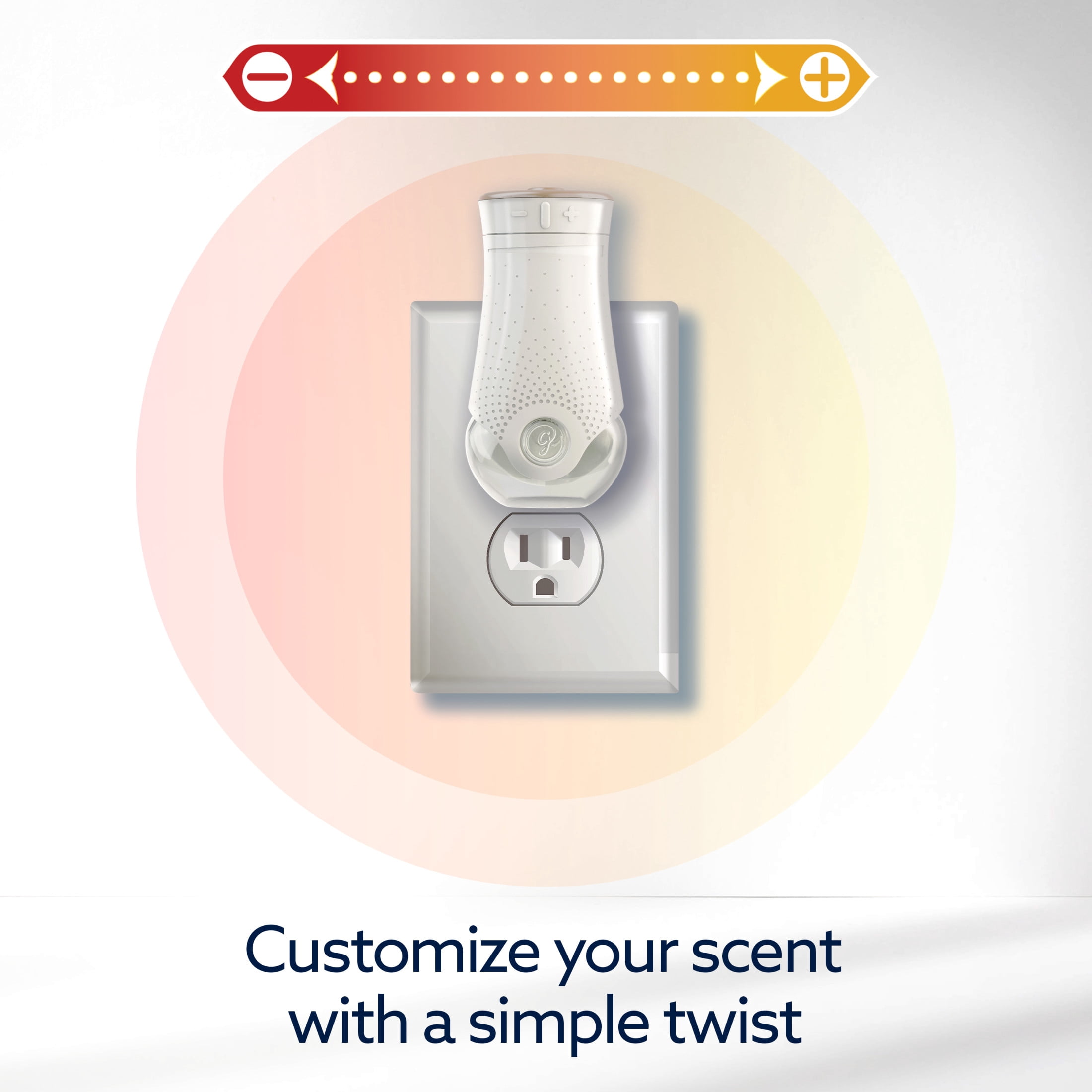Glade® PlugIns® Refills with CustomScent Technology, Leather & Golden Amber, 2 Refills