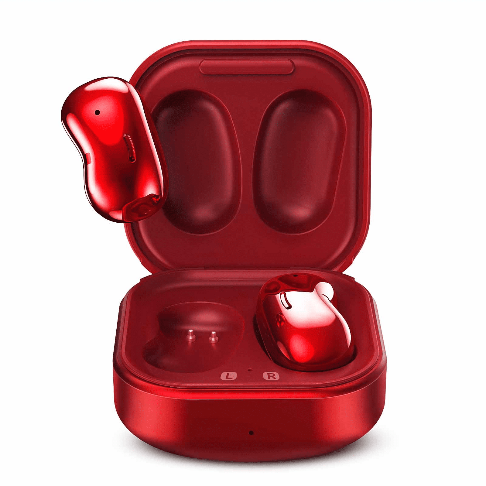 Urbanx Street Buds Live True Wireless Earbud Headphones For Samsung Galaxy Z Fold2 5G - Wireless Earbuds w/Microphone - RED (US Version with Warranty)