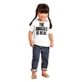 thumbnail image 4 of The Snuggle Is Real Humor Pun Cute Toddler Boy Girl T Shirt Infant Toddler Brisco Brands 3T, 4 of 6