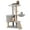 38in, variant on HiiKaa 27in Cat Tree for Kittens,Cat Tower for Indoor Cats with Scratching Post,Perch,Condo,Adjustable Baskets,Light Gray