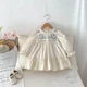thumbnail image 2 of Ropa de primavera para niñas de 1 a 6 años, vestido informal para niños, vestido de princesa bordado con mangas abullonadas y cuello redondo, 2 of 6