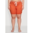 thumbnail image 4 of Womens Plus Size Rope Belted Shorts, 4 of 5