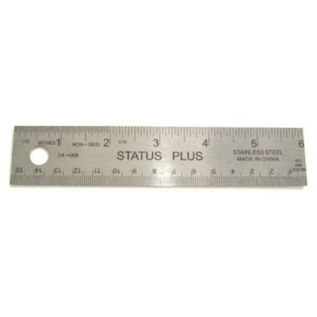 Armada Art 03009 6 Inch Metal Ruler with Cork Back