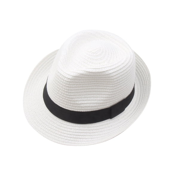 Nooxsoe Unisex Wide Brim Classic Fedora Dress Hat Soft Warm Wool Fabric Timeless Design for Western Outdoor Church Party Daily Formal Casual Occasion Wear White One Size