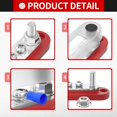thumbnail image 3 of DaierTek 12v Bus Bar 150A Battery Power Distribution Block 12 Volt Positive & Negative Terminal Block Busbar 2 x 1/4" Terminal Studs 5 x #8 Terminal, 3 of 6