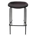 thumbnail image 5 of LeisureMod Servos Modern Barstool with Upholstered Faux Leather Seat and Powder Coated Iron Frame, Black, 5 of 9