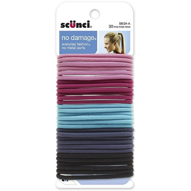 scunci 4 Pack Scunci Nodamage Pastel Hair Elastics 30 ea Walmart